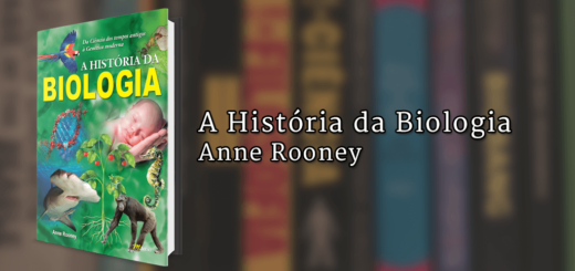 Imagem de capa com o livro A História da Biologia à esquerda e o texto "A História da Biologia, Anne Rooney" à direita.