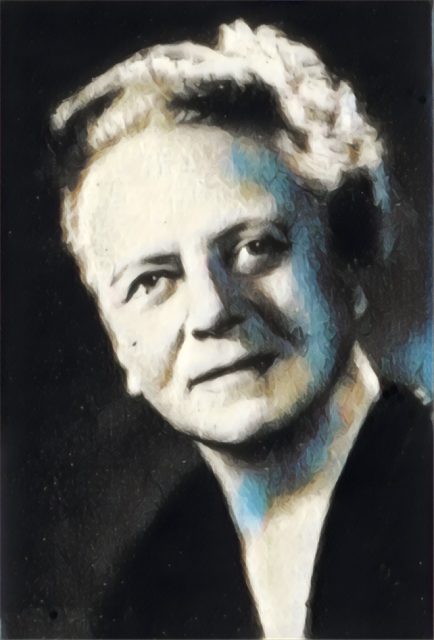 Imagem adaptada de um retrato de Ida Noddack.