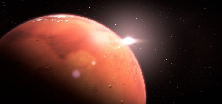 Ilustração planeta Marte