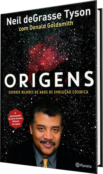 Capa do livro "Origens", de Neil deGrasse Tyson e Donald Goldsmith